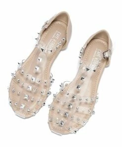 New 😀 Cape Robbin Beige Studded Gladiator 🩴 Sandal - 👩 Women 🌟