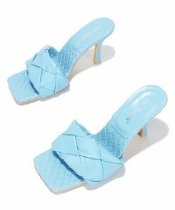 Cheap 👍 Cape Robbin Blue Quilted 🩴 Sandal - 👩 Women ❤️