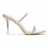 Best deal 💯 Cape Robbin Beige Rhinestone-Accent Jayan Clear-Heel 🩴 Sandal - 👩 Women 🥰