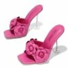 Best reviews of ❤️ Cape Robbin Pink Floral Lania Square-Heel 🩴 Sandal - 👩 Women ✨