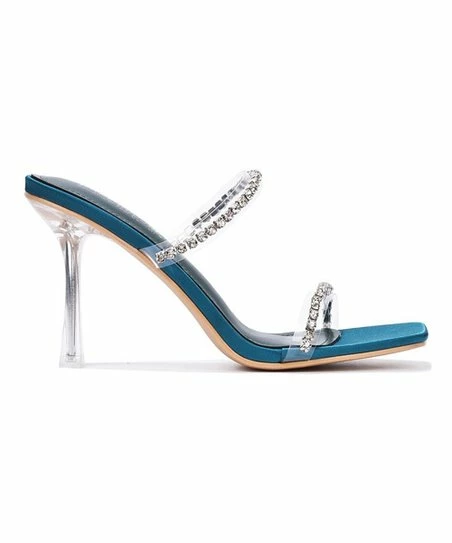 Cheap ๐ Cape Robbin Teal Rhinestone-Accent Jayan Clear-Heel ๐ฉด Sandal - ๐ฉ Women ๐ 1 Cheap ๐ Cape Robbin Teal Rhinestone-Accent Jayan Clear-Heel ๐ฉด Sandal - ๐ฉ Women ๐