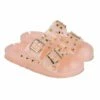 Buy 🔔 Cape Robbin Beige Studded Double-Buckle Jelly 🩴 Sandal - 👩 Women 🎉