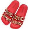 Brand new 🤩 Cape Robbin Red Metallic Chain Dual-Band Slide - 👩 Women 🧨