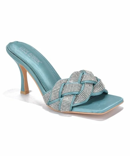 Cheap ๐ Cape Robbin Teal Rhinestone Braided-Strap Heeled ๐ฉด Sandal - ๐ฉ Women ๐ 1 Cheap ๐ Cape Robbin Teal Rhinestone Braided-Strap Heeled ๐ฉด Sandal - ๐ฉ Women ๐