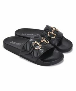 Best reviews of 🛒 Cape Robbin Black Wide-Toe Band Platform Slide - 👩 Women 💯