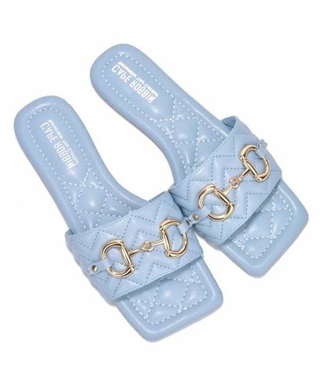 New ๐ Cape Robbin Blue Quilted Horsebit-Accent Square-Toe ๐ฉด Sandal - ๐ฉ Women ๐ฅฐ 1 New ๐ Cape Robbin Blue Quilted Horsebit-Accent Square-Toe ๐ฉด Sandal - ๐ฉ Women ๐ฅฐ