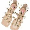 Deals ⌛ Cape Robbin Beige Studded Strappy Square-Toe Gladiator 🩴 Sandal - 👩 Women 🥰