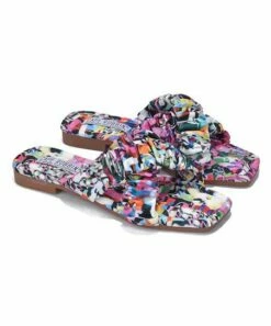 Cheap 👍 Cape Robbin Pink Abstract Crisscross Slouch-Strap 🩴 Sandal - 👩 Women 🔔