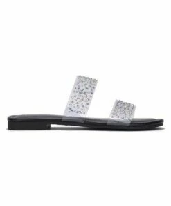 Deals 🔔 Cape Robbin Black Stud-Accent Double-Strap 🩴 Sandal - 👩 Women 🤩