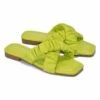 Discount 🛒 Cape Robbin Lime Crisscross Slouch-Strap 🩴 Sandal - 👩 Women ⭐