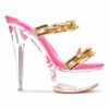 Best Pirce 😉 Cape Robbin Pink & Clear Chain-Strap Platform 🩴 Sandal - 👩 Women 🔔