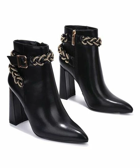Hot Sale โ Cape Robbin Black Chain-Accent Bootie - ๐ฉ Women โค๏ธ 1 Hot Sale โ Cape Robbin Black Chain-Accent Bootie - ๐ฉ Women โค๏ธ