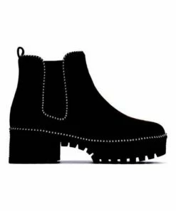 New 😍 Cape Robbin Black Stud-Trim Boot - 👩 Women 👏
