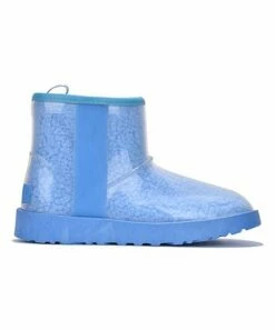 Cheapest 🧨 Cape Robbin Blue & Clear Faux Fur-Lined Ankle Boot - 👩 Women 😍