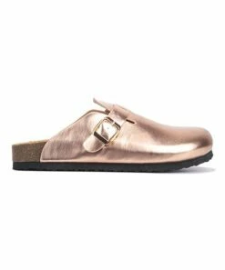 Best Sale ❤️ Cape Robbin Rose Gold Buckle-Strap Slip-On Loafer - 👩 Women ⌛