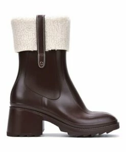 Brand new 🤩 Cape Robbin Brown Sherpa-Cuff Pointed-Toe Ankle Bootie - 👩 Women ⭐