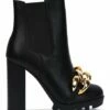 Deals 💯 Cape Robbin Black Chain-Accent Chelsea Boot - 👩 Women 👏
